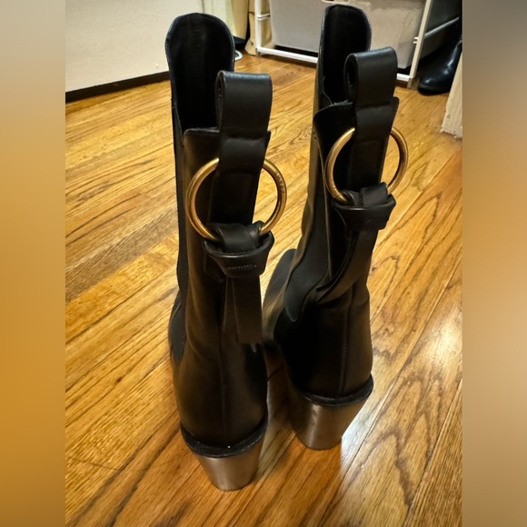 FRAME Le Manhattan Pointed Toe Chelsea Boot Leather Western size 40 like new - Picture 4 of 9